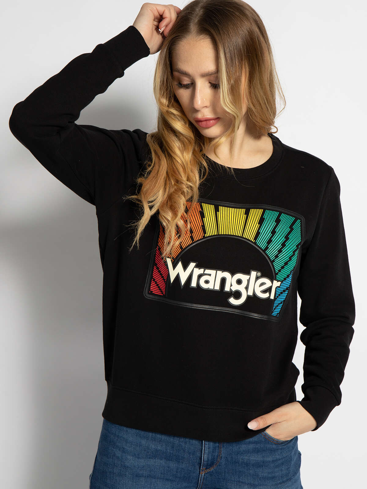 Wrangler Sudadera negro | Dress-for-less